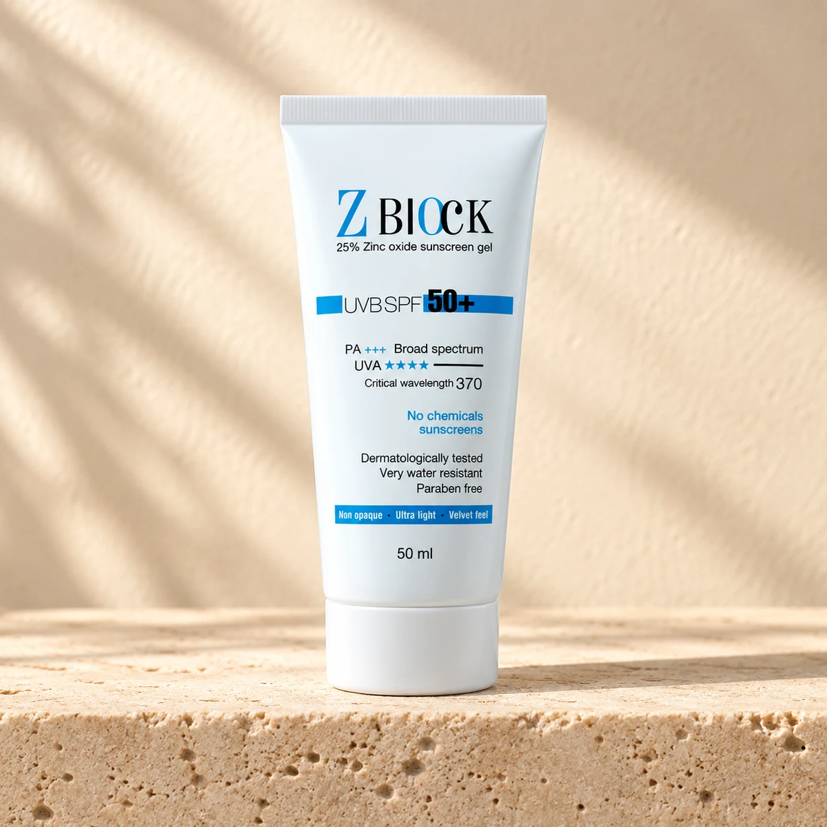 Z-Block Sunscreen Anti-Aging SPF 50 Water Based Gel 50ml 02/2027